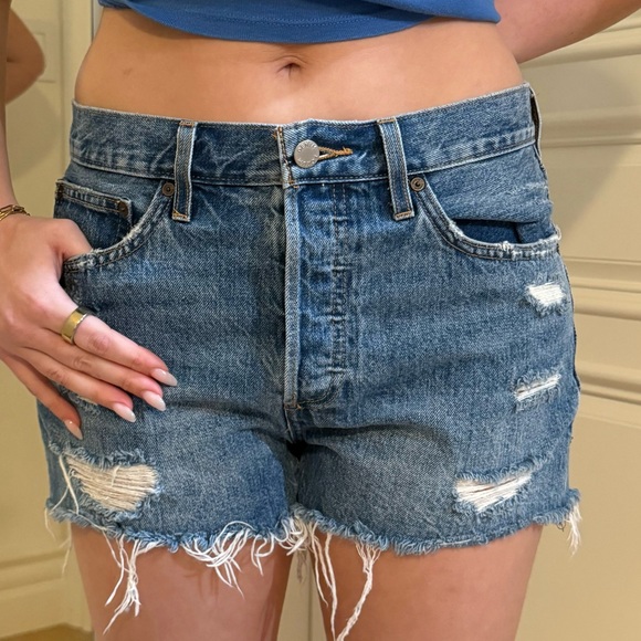 Aritzia Pants - aritzia denim shorts